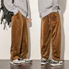 Pantaloni da uomo Pantaloni Harem larghi casual in velluto a coste da uomo estivi 220823