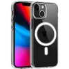 شفافة واضحة أكريليك مغناطيسي الحالات الهاتفية المقاومة للصدمات لجهاز iPhone 13 12 MINI 11 Pro Max XR XS X 8 7 Plus شاحن Magsafe متوافق