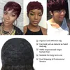 Cheveux en vrac courts et droits, coupe Pixie humaine 99j Bob avec frange pour femmes, livraison gratuite en 7 jours, rapide