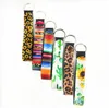 Neoprene Wristlet Keychain Colourful Printed Wrist Key Belt Sunflower Strip Leopard Lanyard Key Ring Keychains Bag Pendent