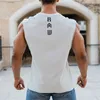 Summer Men Tank Cotton Workout Bodybuilding ärmlös skjorta Gym Fitness Training Tryckt Male Vest Casual Top Clotle 220702