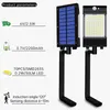 Solar Street Light Outdoor 360 -graders svängande Solar Flood Security Lamp Motion Sensor Lights Emofriendly and Energy Saving