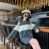 T-shirts Kid Long Sleeve Off The Shoulder Top T-Shirt Dress Cotton Autumn Teen Girls T Shirt Grey Midi Plus Size Clothes 5-14YT-shirts