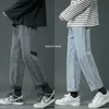 Privathinker 6 Kolory męskie proste dżinsy Streetwear Hip Hop Man Casual Denim Spodnie Męskie Spodnie Cargo 220328