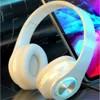 Yeni Işıklı Kulaklık Bluetooth Kulaklık Kulaklıklar Bas Cep Telefonu Kablosuz Spor Oyunu Hediye Kulaklık DHL Gemi