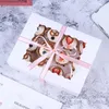 Present Wrap 4/6/12 Cup Insert Fold-Free Open Window Cupcake Box Muffin Dessert Packaging Wedding Marriage Party Pastry EngagementGift