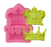 Royal Crown Silicone Fandont Moulds Silica Gel Crowns Chocolate Molds Candy Mould Cake Decorating Tools Solid Color