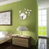 Duvar Saatleri 3D Ayna Akrilik Saat Sticker Peri Yıldızları Kelebek Oturma Odası DekorWall