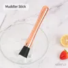 Barkeeper Bar Tools Black Sliver Muddler Sticks Löffel Roségold Srtainer Edelstahl Cocktail Stick Hammer Broken Popsicle Ice Press Stick