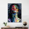 Graffiti kunst vrouw gezicht canvas schilderen abstracte straat kunstposter en print cuadros muur kunst foto voor woonkamer huisdecoratie