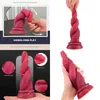 Nxy Dildo Dong Flame Make-up Masturbazione per donna Simulazione Pene Super Large Silicone morbido Super spesso Pene falso Prodotti del sesso 220516