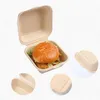 20/30/50pcs Disposable Eco-Friendly Bento Box Meal Storage Food Prep Lunch Fruit Salad Hamburger Cake Packaging Writable 220427