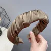 Nowy Moda Kobiety Hairband Plised Casual Headband dla Dorosłych Miękkich Nakrycia głowy Dziewczyny Turban Akcesoria do włosów