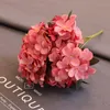 Flores artificiais Silk Hydrangea de alta qualidade Flowers Fake Flowers para festa de casamento decoração de casa DIY