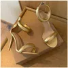 أحذية STILETTO SANDALS للسيدات Gianvito Rossi المصمم الفاخر الرمز البريدي عالي الكعب أحذية الجودة من الجلد الأصلي من المألوف 10 سم كعب روما الصندل