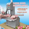 Macchina per segare ossa Affettatrice per carne commerciale Sega a nastro per carni automatiche Macchine per tagliare le ossa Taglierine per carni congelate 220V