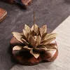 Geurlampen Zen Lotus grof aardewerk wierookbrander voetstuk toren stick keramische boeddha ware voor huisgebruik kantoor decoratie fragrance