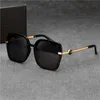 Sunglasses Designer Square Women Luxury Brand Vintage Retro Thin Shadow Sun Glasses Female Pilot Large Black Shades UV400 VOZP T528