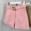 Shorts pour femmes Casual Loose Design Denim Jeans avec boutons et poches Designer de luxe Pantalons courts Mode High Street Vêtements d'été