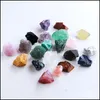 Stone Loose Beads Jewelry Natural Crystal Original Ornaments Quartz Healing Crystals Energy Reiki Gem Craft Hand Pieces Living R Dh7In