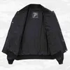 McIKkny Men Fashion Military Techwear Black Bomber Jackets Multi -Pockets Streetwear Harakuju Casual Outwear Coats voor mannelijke T220728