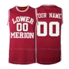 Bryant #33 Lower Merion Basketball Jersey Men's Ed White Red Qualsiasi nome Nome Personalizza uomini abituali giovani bambini