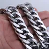 Kedjor mode gåva 22mm tung silverfärg dubbel trottoarklänk rombo män kedja pojke 316l rostfritt stål halsband 18-36 tum smycken dlhn55chain