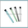 Flessen verpakken Kantoor School Zakelijk Industrieel 110 mm Pre-Roll-verpakking Plastic Conische Preroll Doob-buis Gezamenlijke houder Roken 7826507