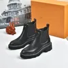 2022 Fashion Designer Women Beaubourg Ankle Boots Dames Lederen Desert Boot Winterschoenen Martin Boots High Top Flat Booties