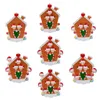 卸売クリスマスデコレーションDIYオーナメントバースデーパーティーギフト製品4装飾樹脂アクセサリーのパーソナライズされた家族