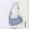 Borse da donna in pelle PU Borsa ascellare viola Retro tinta unita Ladies Fashion Design Girls Borse a tracolla piccole