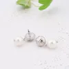 2022 Pear Charm Ear Stud Gold Plated Earrings Pearl Silver/Gold Color