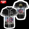 Plstar Cosmos Trucker Job Worker Custom Name Baseball Shirt Jersey Fashion 3DPrint Summer Funny Beach Short Sleeve Casual A 1 220713