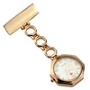 Nyaste sjuksköterska Watch Pin Brosch Stainless Steel Crystal Rose Gold Doctor Cross Fob Clip Klockor Kvinnor Män Medicinsk Nursing Alloy Clock