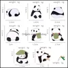 Pins broches sieraden pinnen creatieve trendy cartoon schattig dier panda olielorte reversbadbadge pin denim tas cadeau mannen wome dhdst