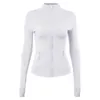 여자 재킷 Lu'sdefine Sports Jacket Nulu Yoga Solid Coat Tight Casual Fitness