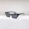 Small Cat Eye Sunglasses Black Dark Grey Lens Women Fashion Sun Glasses Wrap Sun Shades UV Eyewear with Box