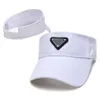 2021 verão vazio superior viseiras chapéu guarda-sol chapéus praia férias boné preto branco caps310o8500454
