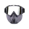 نظارات التزلج على الجليد قناع الوجه Snowmobile Goggles Skiing Windproof Motocross Sunglasses Outdoor Eye