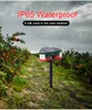 Solar Nocturnal Animal Repeller IP65 Waterproof Wild Animal Predator Deterrent with Red LED Lights 129db alarm speakers for Garden Yard