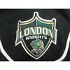 C26 Nik1 özel BO HORVAT Ucuz LONDRA KNIGHTS OHL ÜÇÜNCÜ CCM JERSEY dikiş herhangi bir sayı ekleyin herhangi bir ad Erkek Hokey Forması XS-6XL