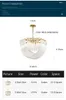 Pendant Lamp Modern light luxury living room chandelier luxury bedroom dining rooms creative personality simple household lamps