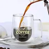 New 200mL/300mL Double Wall Mug Office Mugs Heat Insulation Double Coffee Mug Coffee Glass Cup Drinkware Milk Gifts for Friends 210409