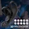 Mit Spikes versehene Vibratoren für Männer, Strapon, Penisvergrößerungsbahre, Hoden, Analmassage, sexy Spielzeug für Erwachsene, männliche Masturbatormaschine, Erotik