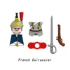 MOC Militaire Franse Britse soldaten Figuren Bouwstenen Bouwblokken Middeleeuwse Napoleontische oorlogen Fusilier Rifles Wapen Bakstenen Toys 220715