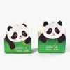 Подарочная упаковка корейцы -мультипликационная панда -квадрат складка с сложенной бисквитной упаковкой Carton Candy Chocolate Boxgift