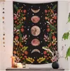 Mandala tapisserie blanc noir soleil et lune tenture murale Tarot Hippie tapisseries murales maison dortoir Pack inventaire Whole7221995