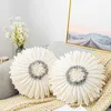 Nordic Light Luxury Ins Wind Flower Couvercle d'oreiller solaire Soleil Chrysanthemum Bed Hhead Pillover Cover Sofa Cushion Covers WLL1649