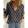 Mode Elegante Plaid Print Shirts Frauen Kleidung Herbst Casual Alle-spiel Langarm Vintage Blusen Weibliche Übergroßen 220407