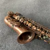 Retro Retro EB professionnel alto saxophone Copper Material Antique Brossed Craft Alto Sax Playing Musical Instrument